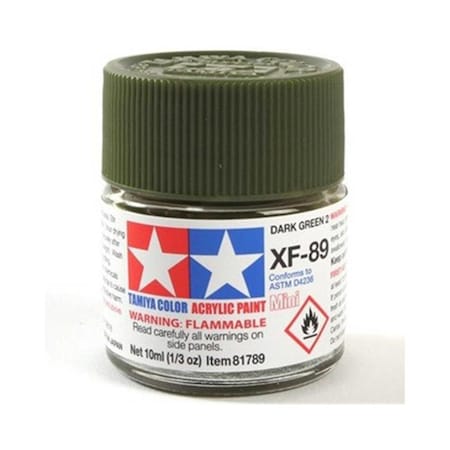 Tamiya Paint 10 ml Mini Acrylic Paint - Dark Green TAM81789
